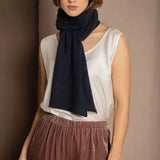 cashmere scarf in blue