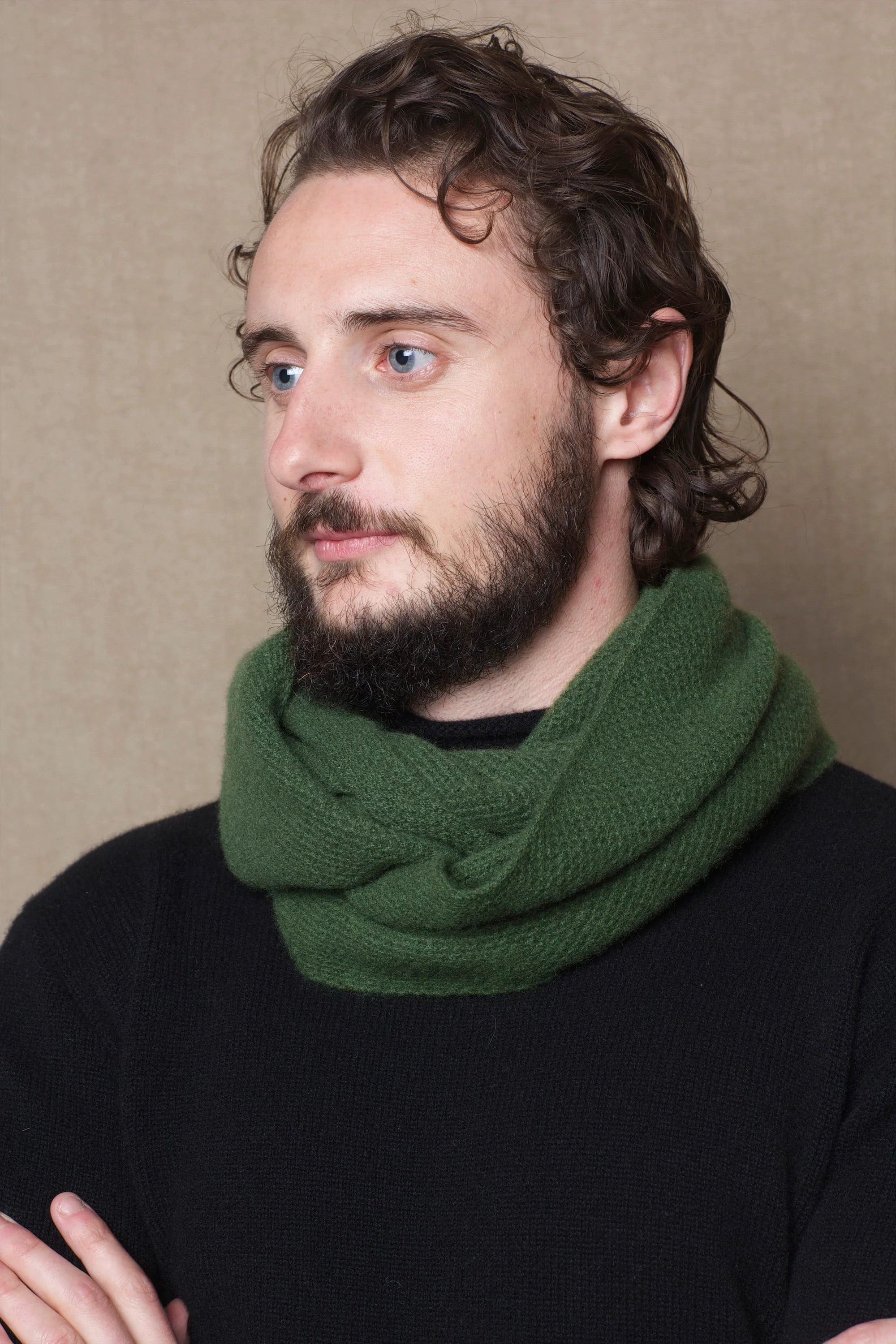 Cashmere Snood in Green
