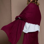 Cashmere Wrap Shawl in Wine Colour