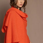 Cashmere Wrap Shawl in Orange