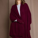 Cashmere Wrap Shawl in Berry Colour