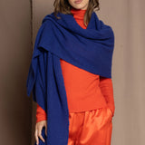 Cashmere Wrap Shawl in Bright Blue