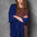 Luxury Cashmere Large Wrap Scarf in Bright Blue