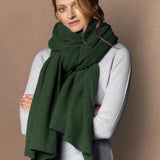 Large Cashmere Wrap Shawl in Green