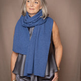 Jessie Cashmere Wrap | Soft Denim