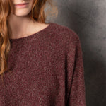 cropped luxury cashmere sweater in red