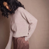 Full Bloom Lottie Cashmere Sweater | Oyster