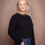 Full Bloom Lottie Cashmere Sweater | Black