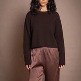 Full Bloom Lottie Cashmere Sweater | Truffle