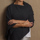 Mary Lou Cashmere Cape | Charcoal