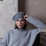 Luxury Cashmere Chunky Knit Sweater in Grey