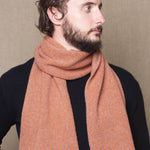 Luxury Cashmere Herringbone Men's Scarf