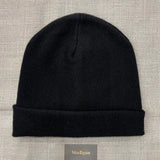 Luxury Men's Cashmere Beanie Hat Black