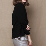 Full Bloom Short Shawl Cardigan | Black