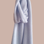 Luxury Cashmere Medium Scarf in Pale Blue
