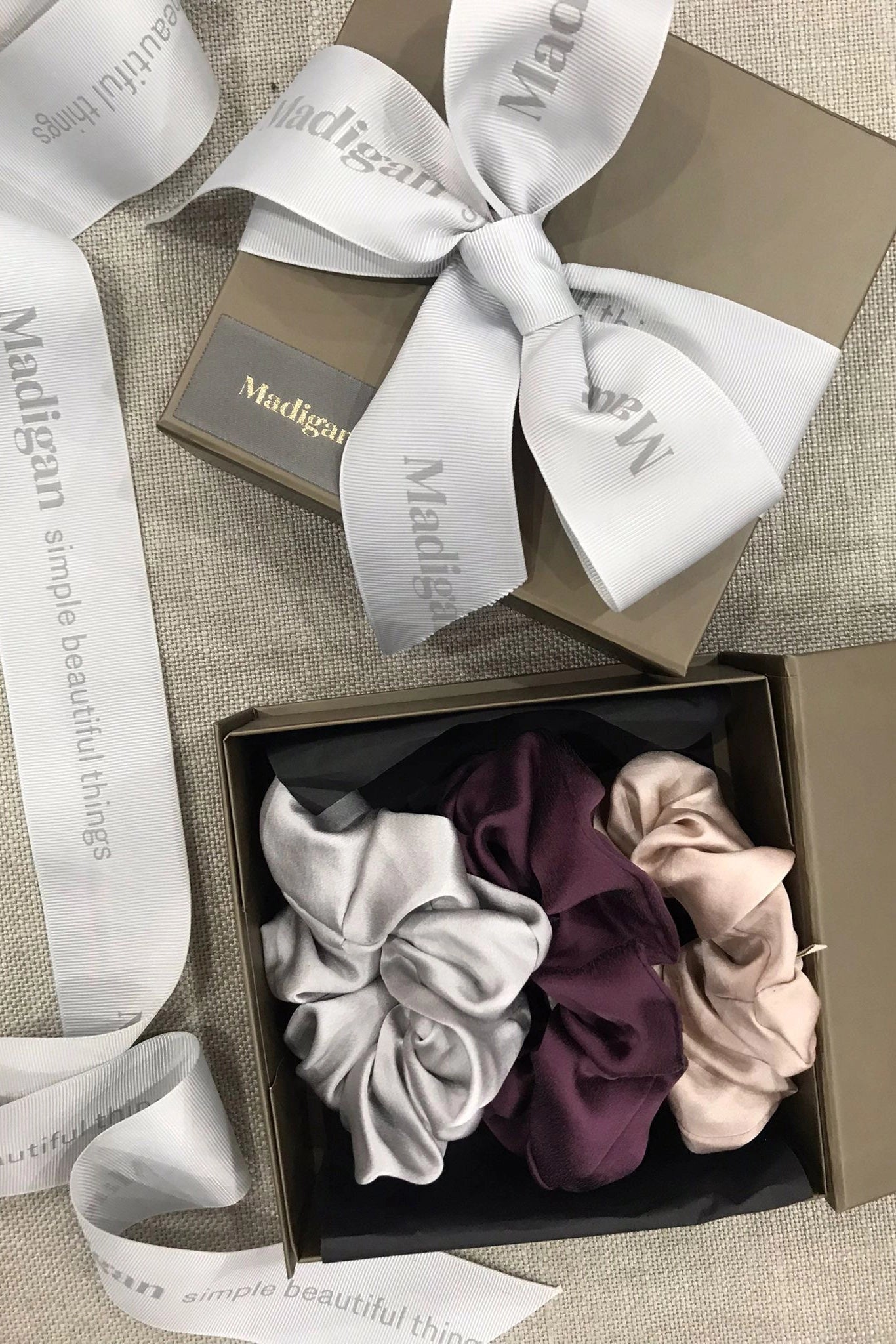Luxury Silk Hair Scrunchies Gift Set