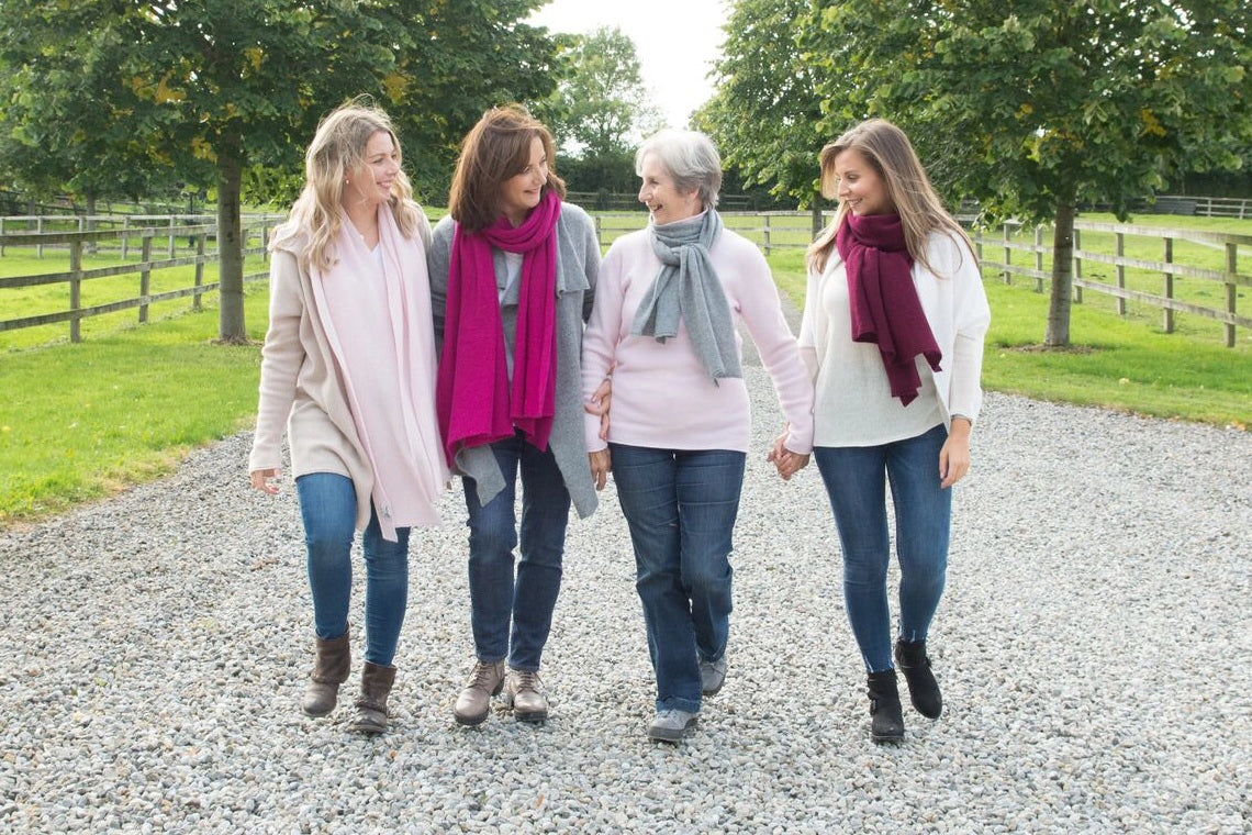 Elaine Madigan with her mother and two daughters