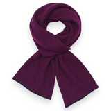 Mark Cashmere Scarf | Beetroot/Navy