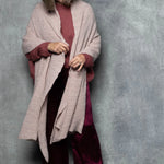 luxury cashmere wrap in pink