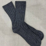Men's Cashmere Socks in Charcoal