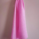 Luxury Small Cashmere Scarf in Bright Pink