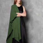 Moss Cashmere Blanket Wrap in Green