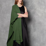 Moss Cashmere Blanket Wrap in Green