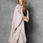 luxury large cashmere wrap in beige