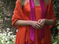 Luxury Silk Camisole Top in Orange Video