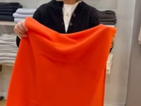 Luxury Cashmere Wrap in Bright Orange Ireland