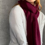 luxury cashmere scarf in berry video