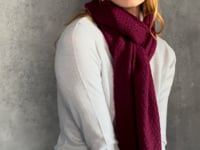 luxury cashmere scarf in berry video