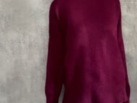 Oversized Cashmere Turtleneck Sweater in Bordeaux Video