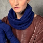 Cashmere Snood in Bright Blue Video