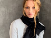 light luxury cashmere scarf in black video