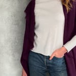 light luxury cashmere wrap in purple video