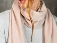 luxury cashmere scarf in beige video