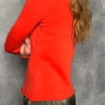 luxury cashmere turtleneck sweater in orange video