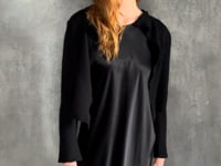 luxury lightweight cropped cashmere cardigan in black video