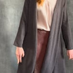 Long Cashmere Cardigan in Brown Video