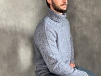 Men's Cashmere Turtleneck Polo Neck Sweater video
