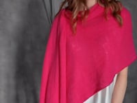 Video of Cashmere Lace Pointelle Summer Wrap in Pink