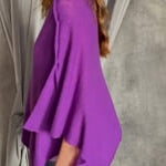 Video of Luxury Cashmere Cape in Purple