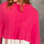 Video of Luxury Cashmere Cape in Pink