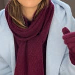 cashmere scarf, beanie hat and gloves in burgundy video