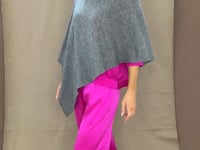 cashmere cape in grey video