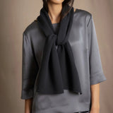 Sarah Cashmere Scarf | Charcoal