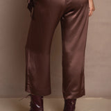 Pantalon large Síoda Silk | Chocolat