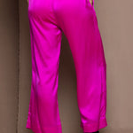 Pure 100% Silk Trousers in Bright Pink