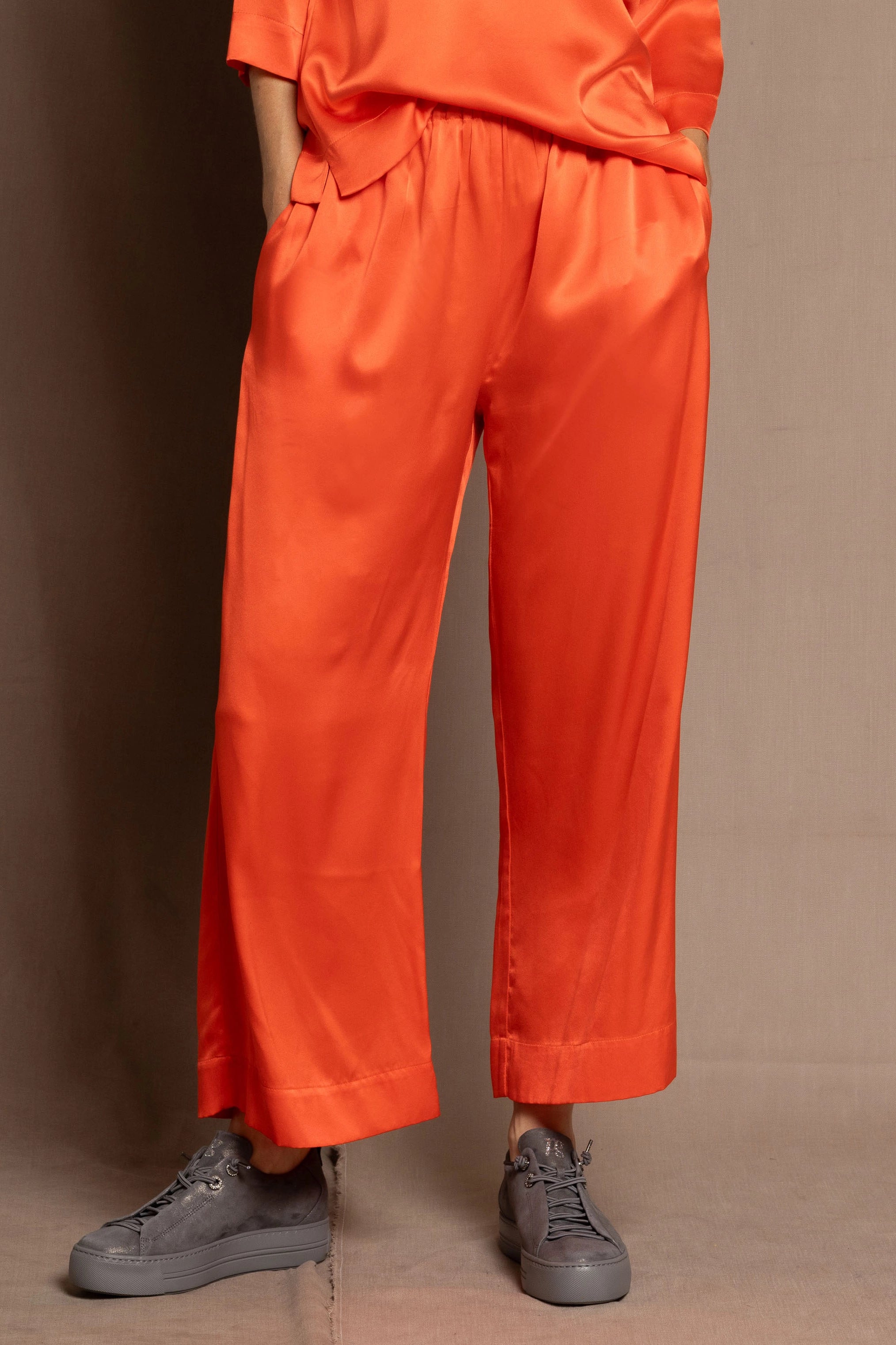 silk trousers